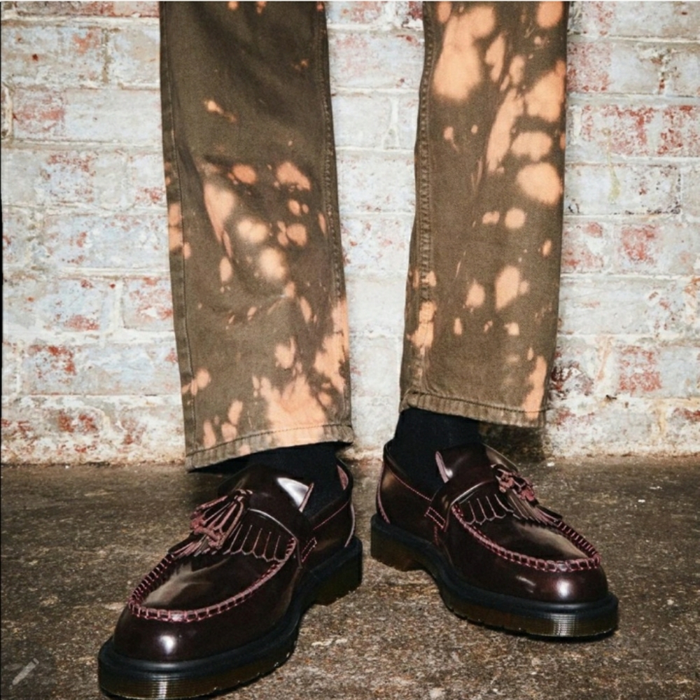 Dr Martens cherry red loafers